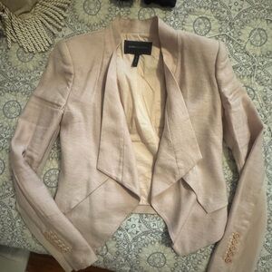 BCBGMaxAzria Women's Blush Pink Suit Jacket
